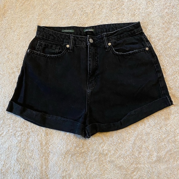 wild fable Pants - Wild Fable Black Jean Shorts High-Waisted Cuffed